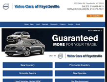 Tablet Screenshot of fayettevillevolvo.com